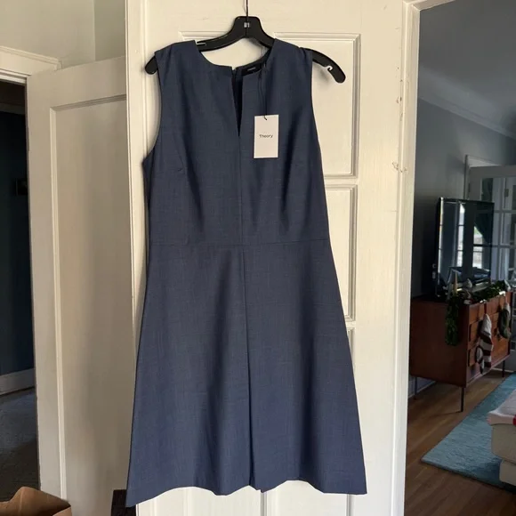 Theory Blue Ocean Miyani Dress - Picture 4 of 13